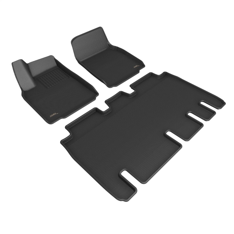 Tesla Model X Floor Mat Set - 3D MAXpider - KAGU Series - Black - `22-`23 Tesla Model X Floor Mat Set - 3D MAXpider - KAGU Series - Black - `22-`23